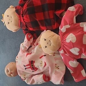 Bundle of 3 Baby Dolls AS SHOWN